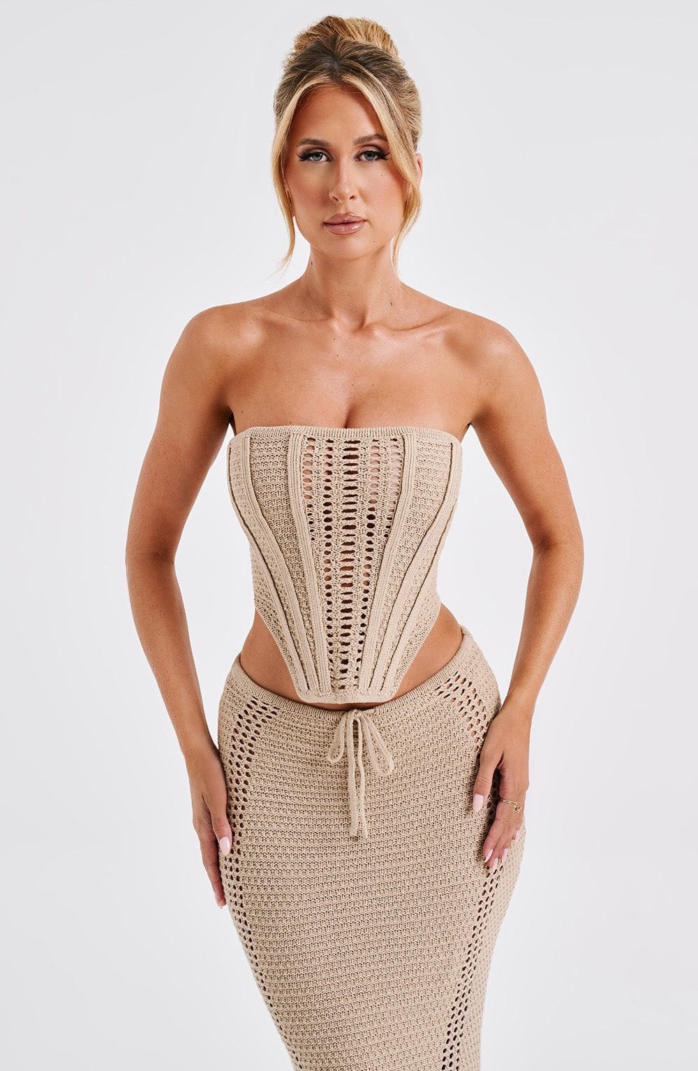 Salem Strapless Top & Maxi Skirt Set