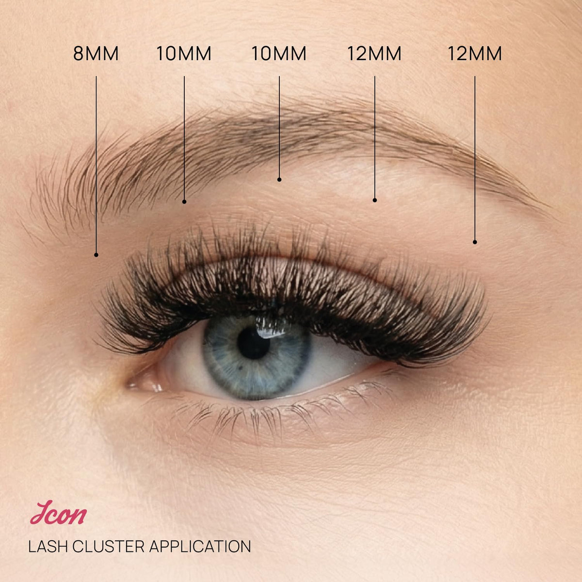 Fullout Glam Icon DIY Lash Cluster Kit M Curl 8–14MM