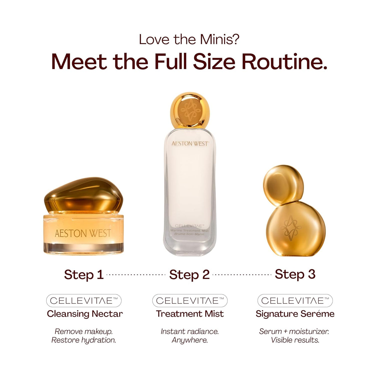Cellevitae Signature Discovery Set 3-Step Skincare Routine
