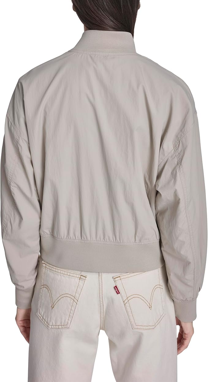 Levi's Gray Lightweight Zip-Up Bomber Jacket - Medium - Gloss & Grit