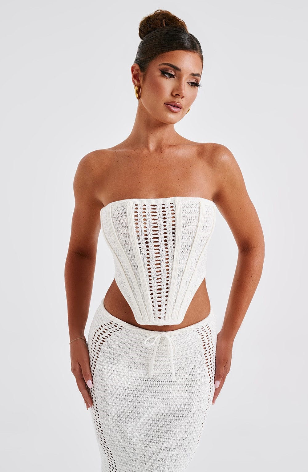 Salem Strapless Top & Maxi Skirt Set