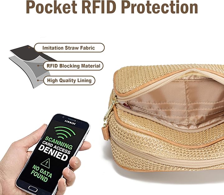 Raffia Woven Crossbody Bag – product image 3