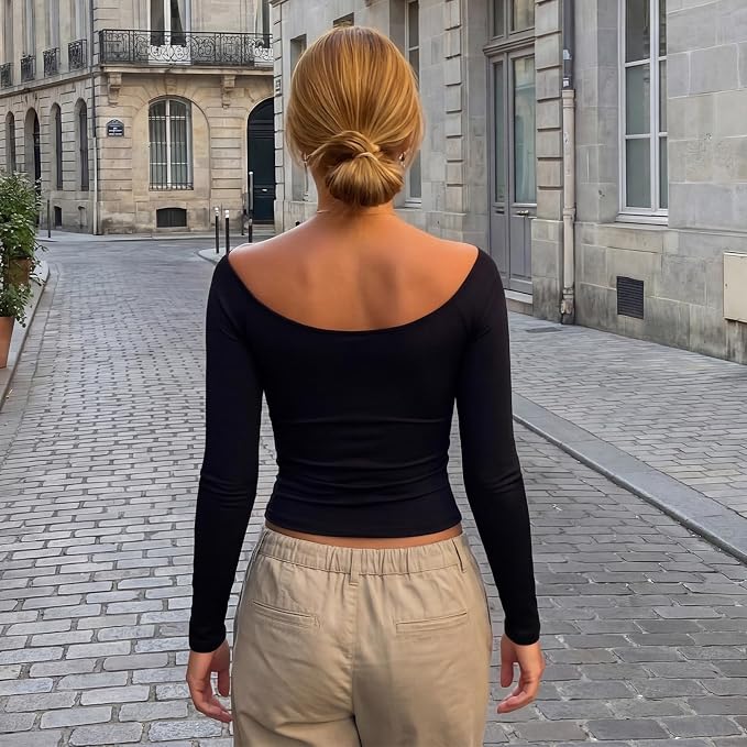 Lexi Off Shoulder Slim Fit Wrap Top