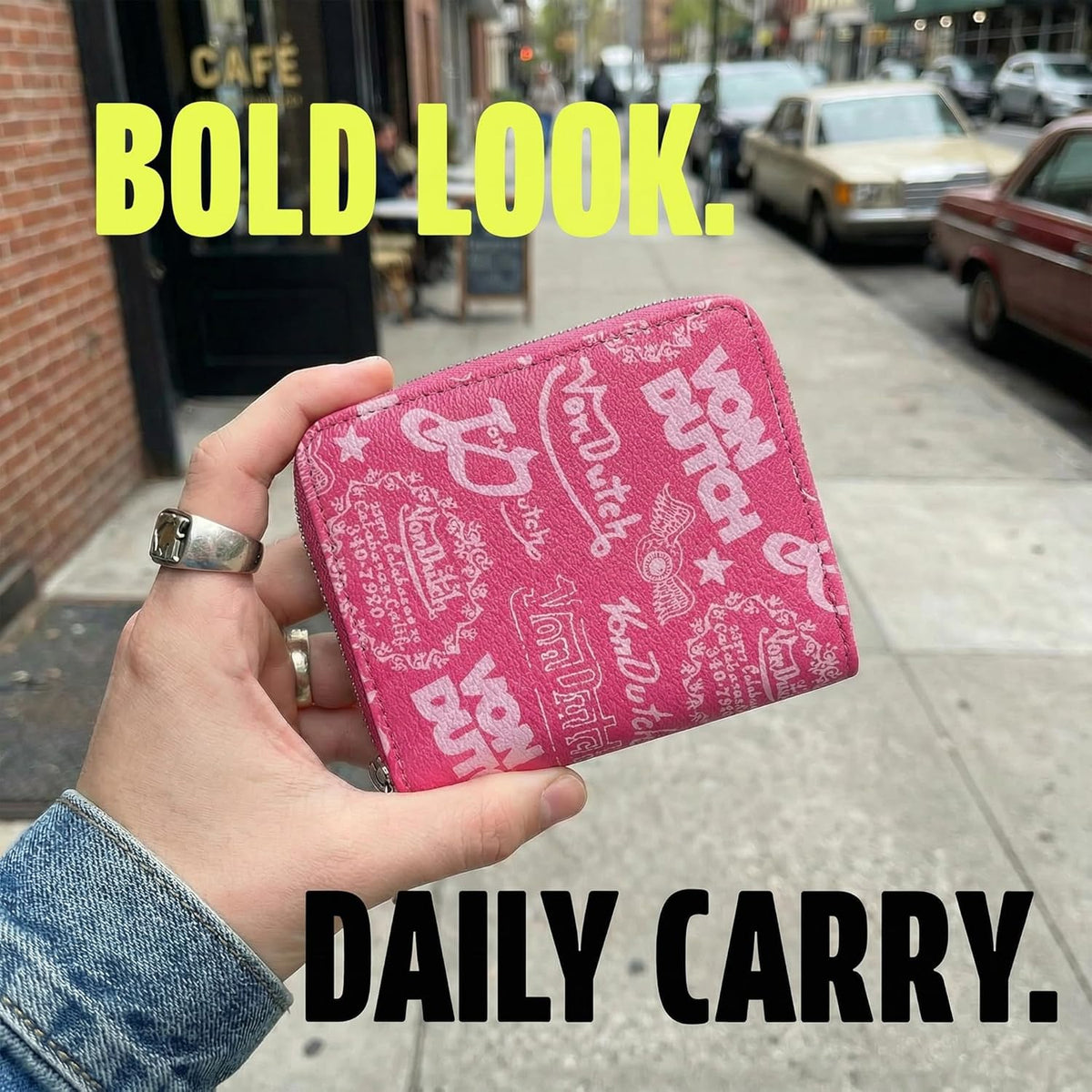 Von Dutch Stamps Zip Wallet