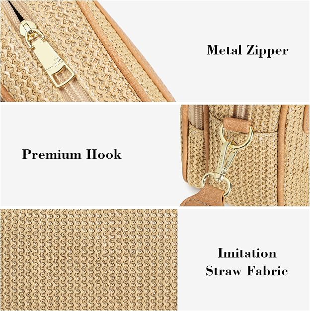Raffia Woven Crossbody Bag – product image 2