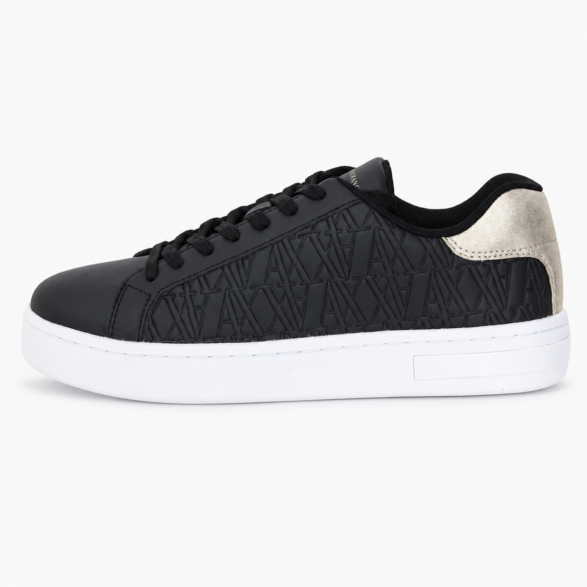 Armani Exchange Black & Pale Gold Ax London Embossed Classic