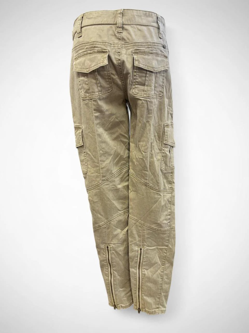 Guess Khaki Cargo Pants with Utility Pockets - Gloss & Grit