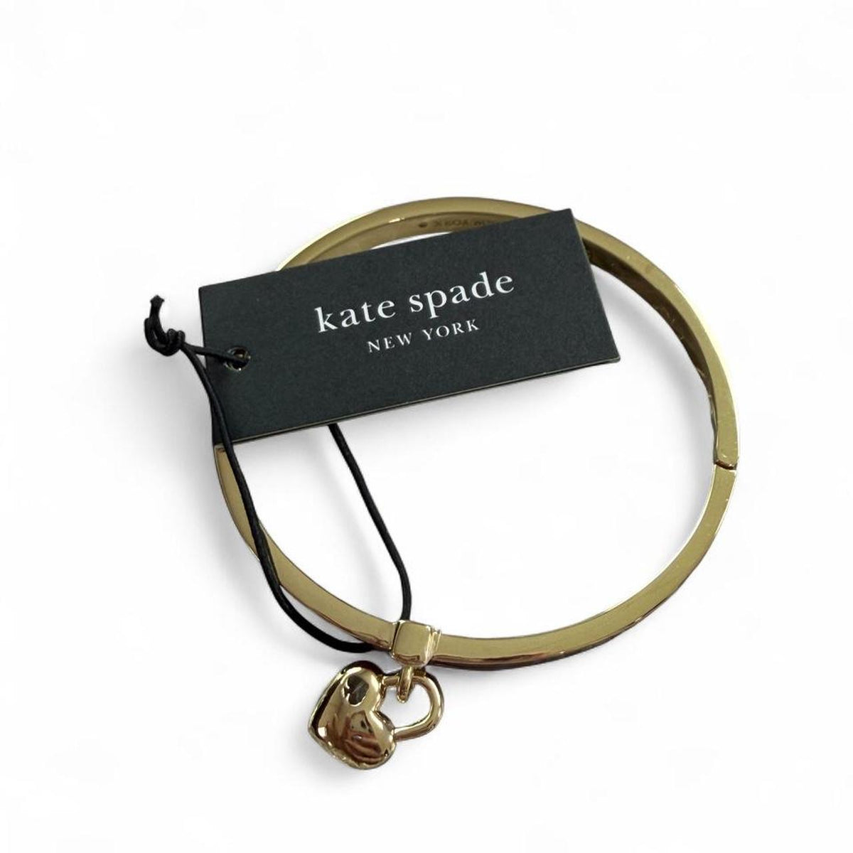Kate Spade Red & Gold Heart Spade Thin Bangle – product image 3