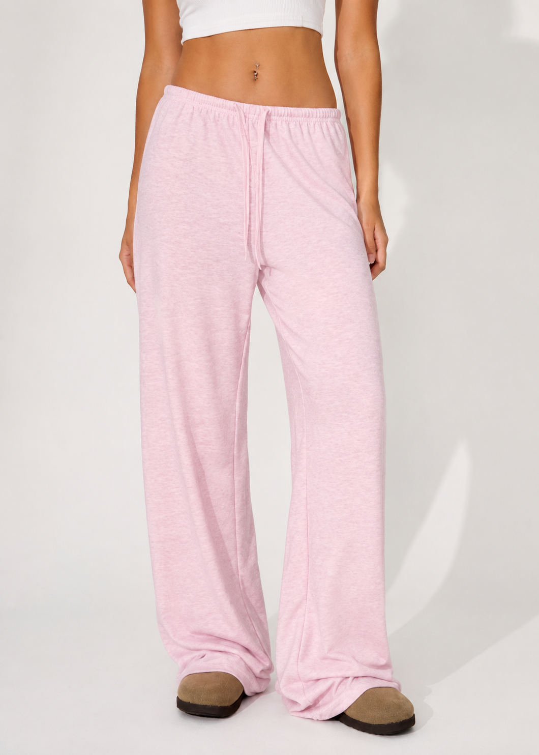 Relaxed Wide Leg Drawstring Lounge Pants