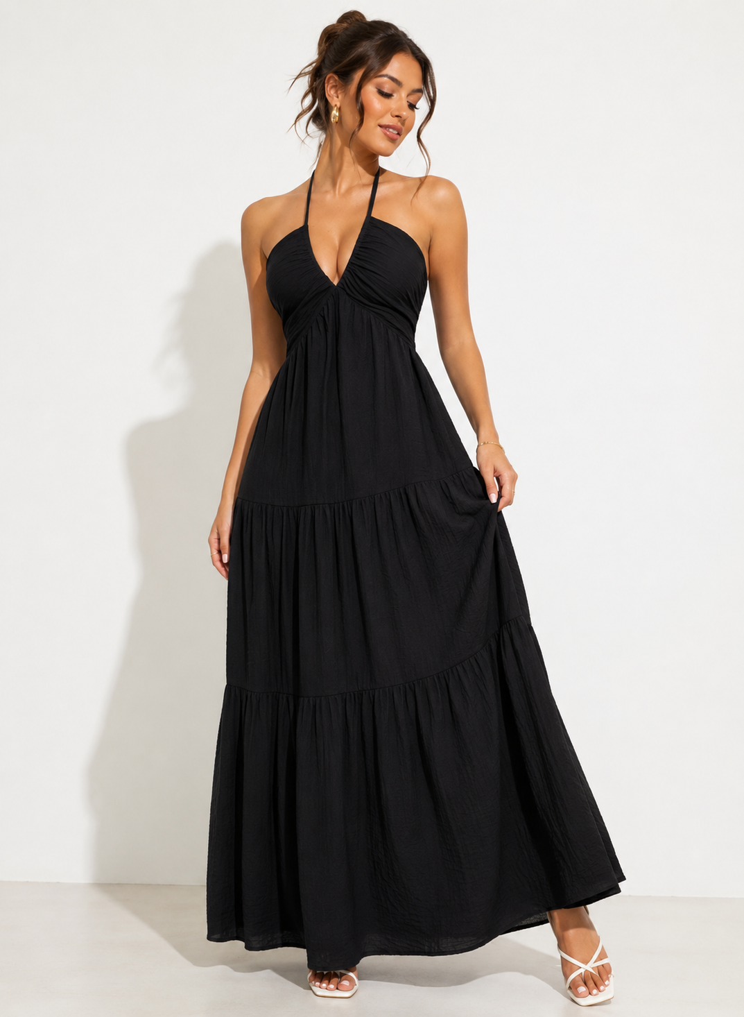 Solana Halter Maxi Dress