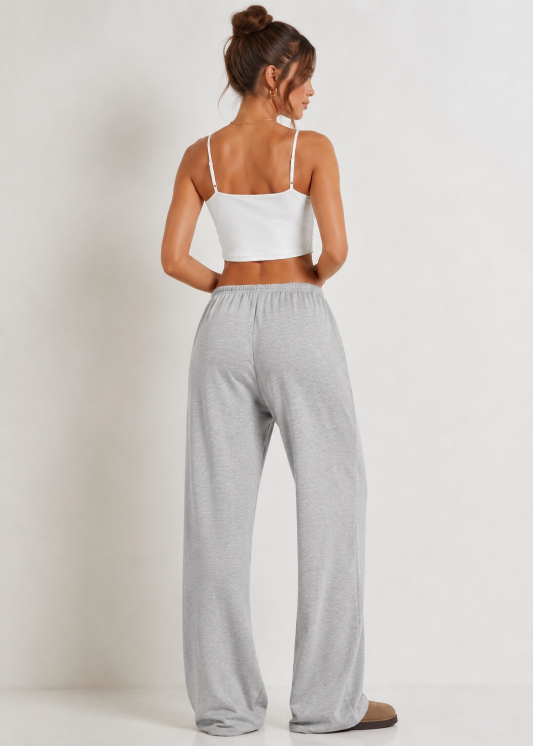 Relaxed Wide Leg Drawstring Lounge Pants