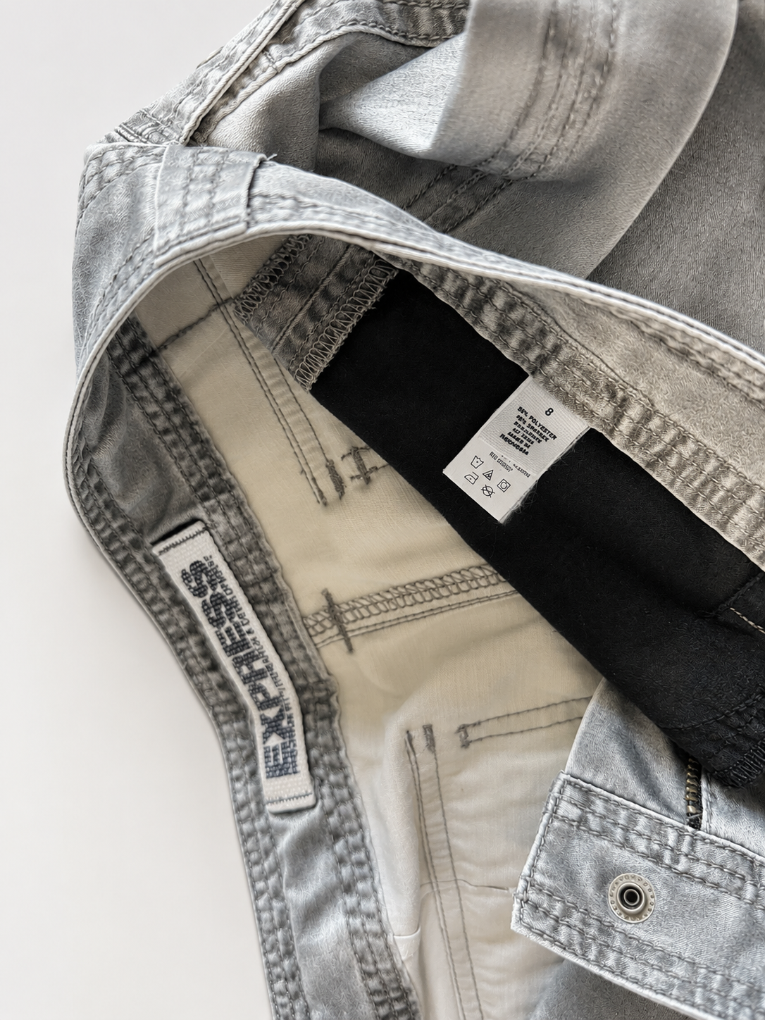 Express Metallic Ruched Cargo Pants
