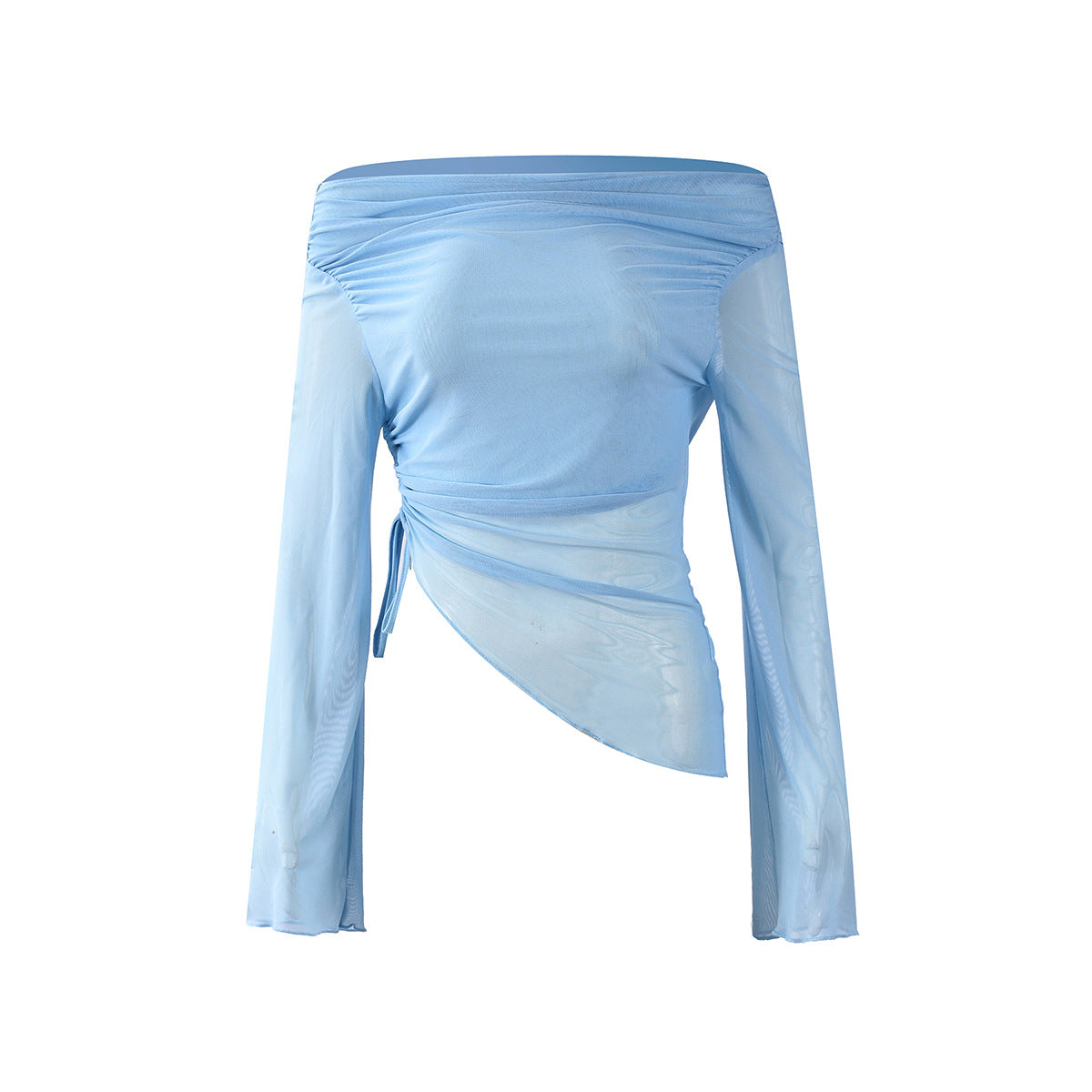 Aurelia blue mesh tie-side top supplier detail 1