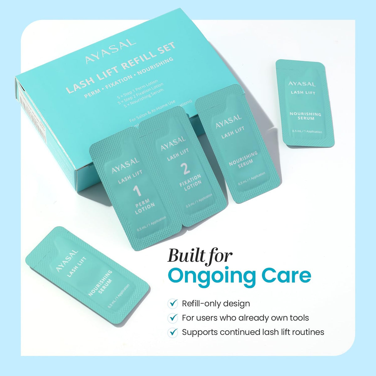AYASAL Lash Lift Refill 3 Kit Bundle 15 Applications