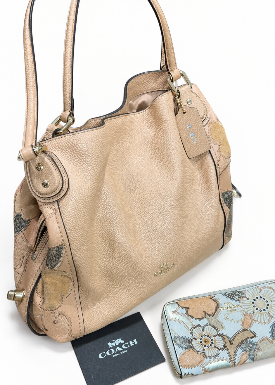 Coach Edie 31 Tea Rose Bag & Wallet Set