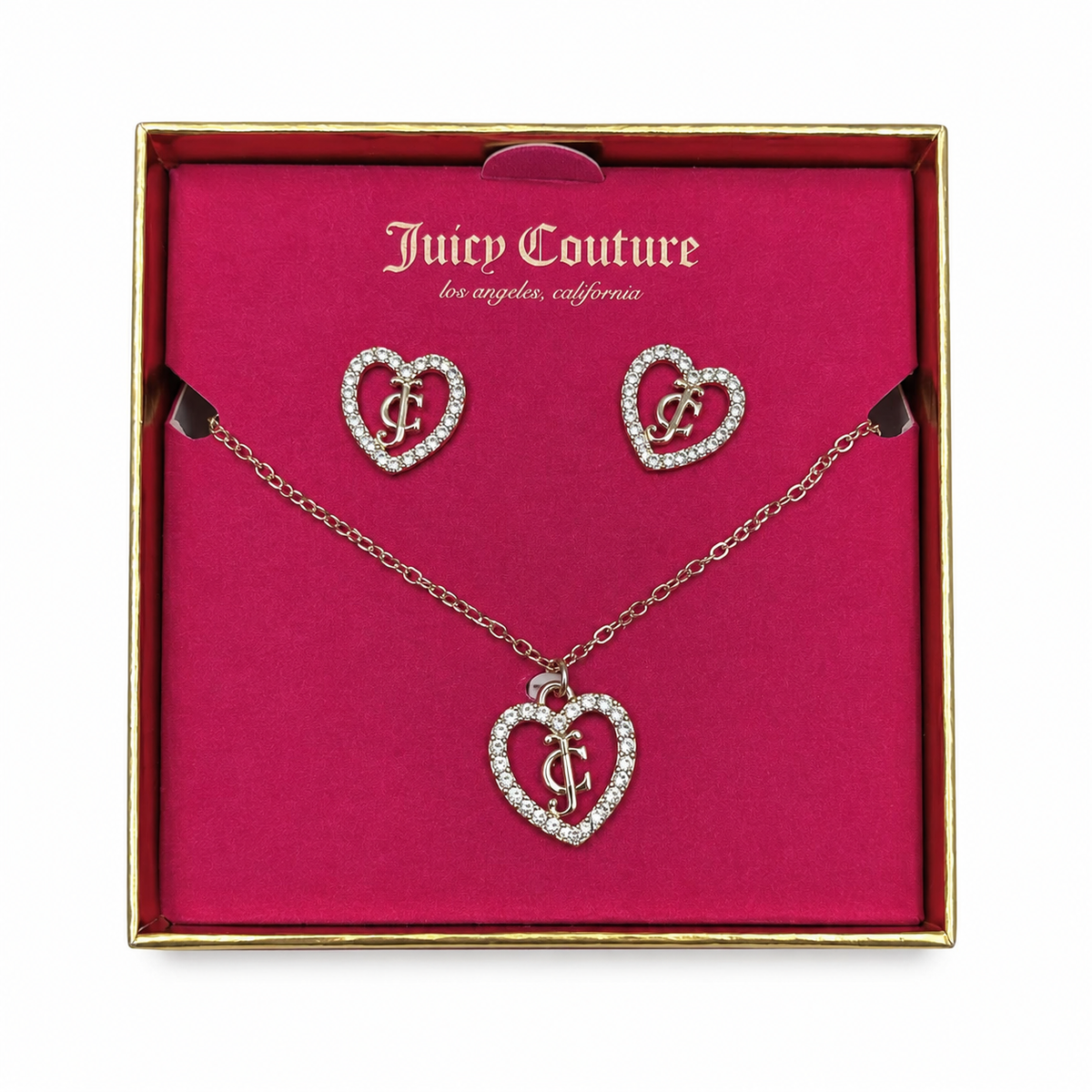 Juicy Couture Interlocked JC Heart Jewelry Set