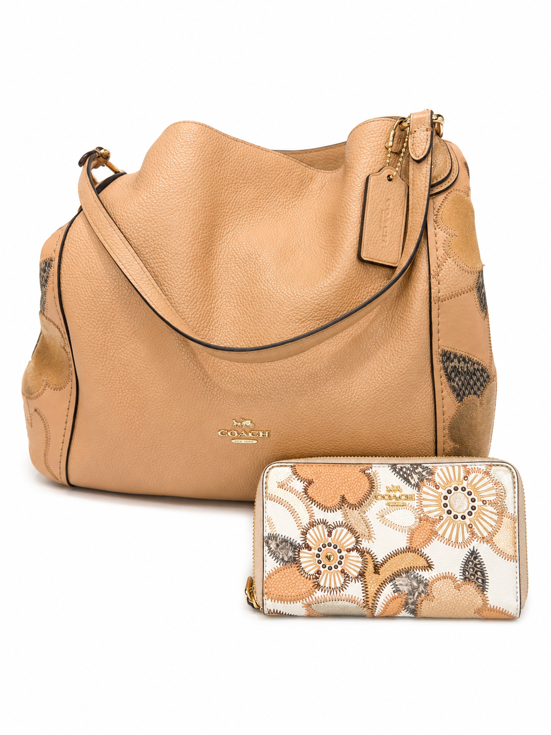 Coach Edie 31 Tea Rose Bag & Wallet Set