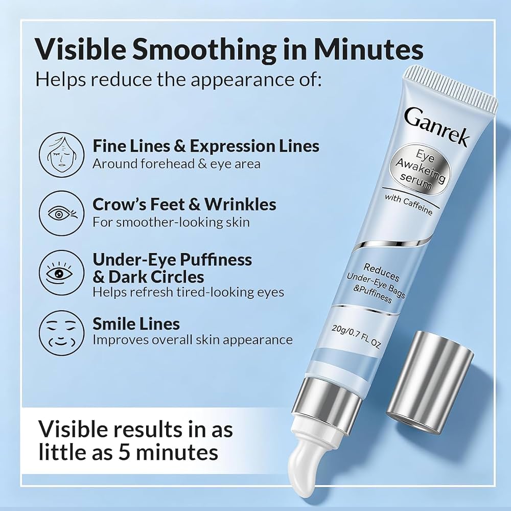 Ganrek eye cream benefits for puffiness dark circles and fine lines