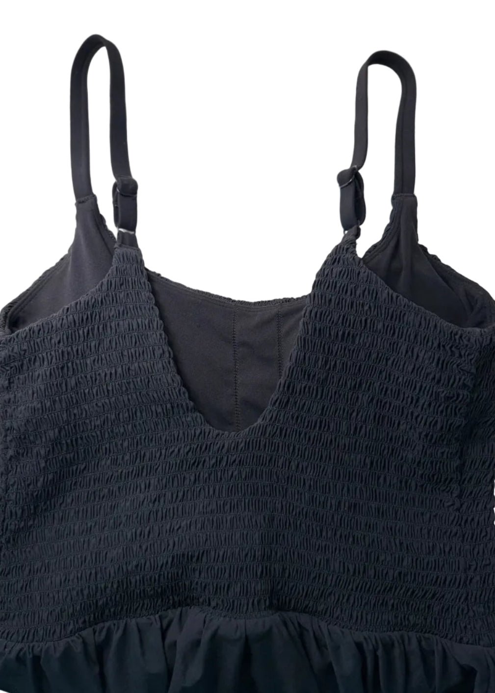 JoyLab black active dress removable pads and built-in bra detail