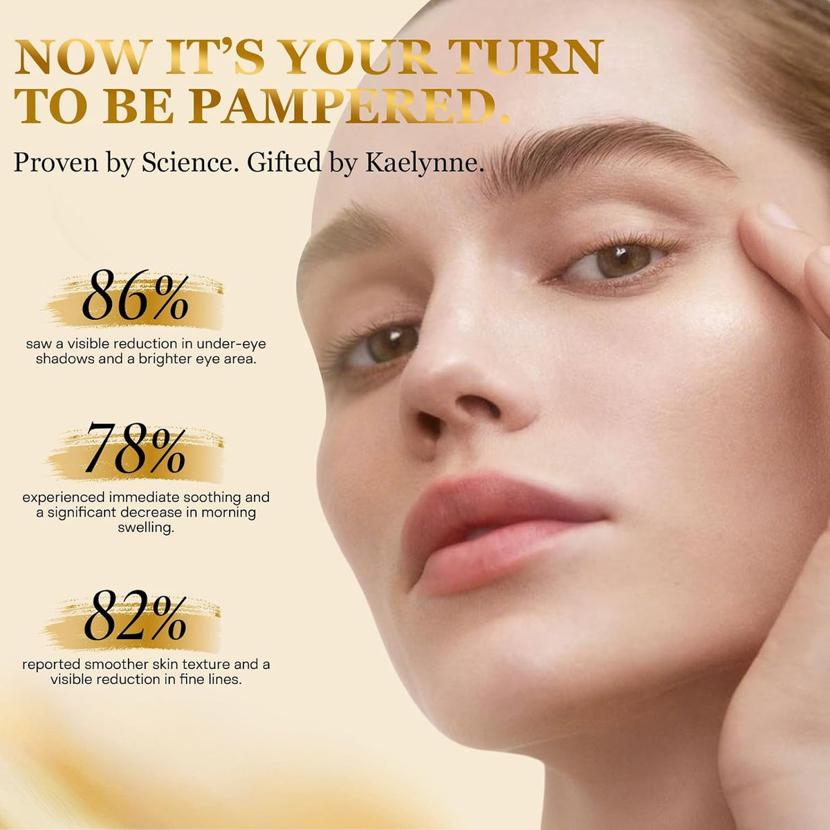 Kaelynne 24K Gold Hydrogel Under-Eye Patches – 60 Pieces