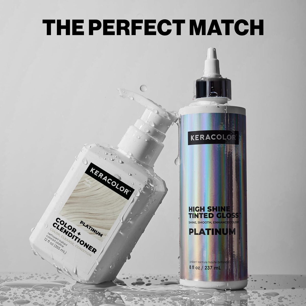 Keracolor Platinum Tinted Hair Gloss Color Refresh Treatment - Gloss & Grit