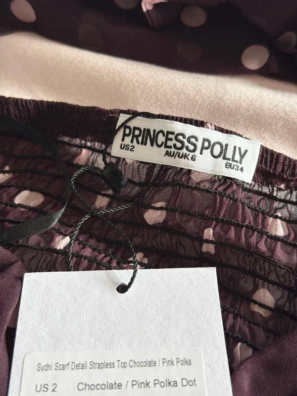 Princess Polly size US 2 label and original hangtag