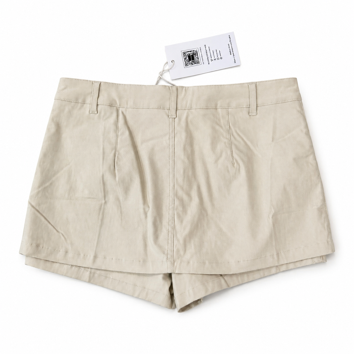 PUNGDRA khaki low-rise mini skort back view