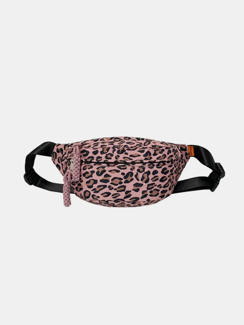 Leopard Print Nylon Crossbody Bag with Adjustable Strap - Gloss & Grit