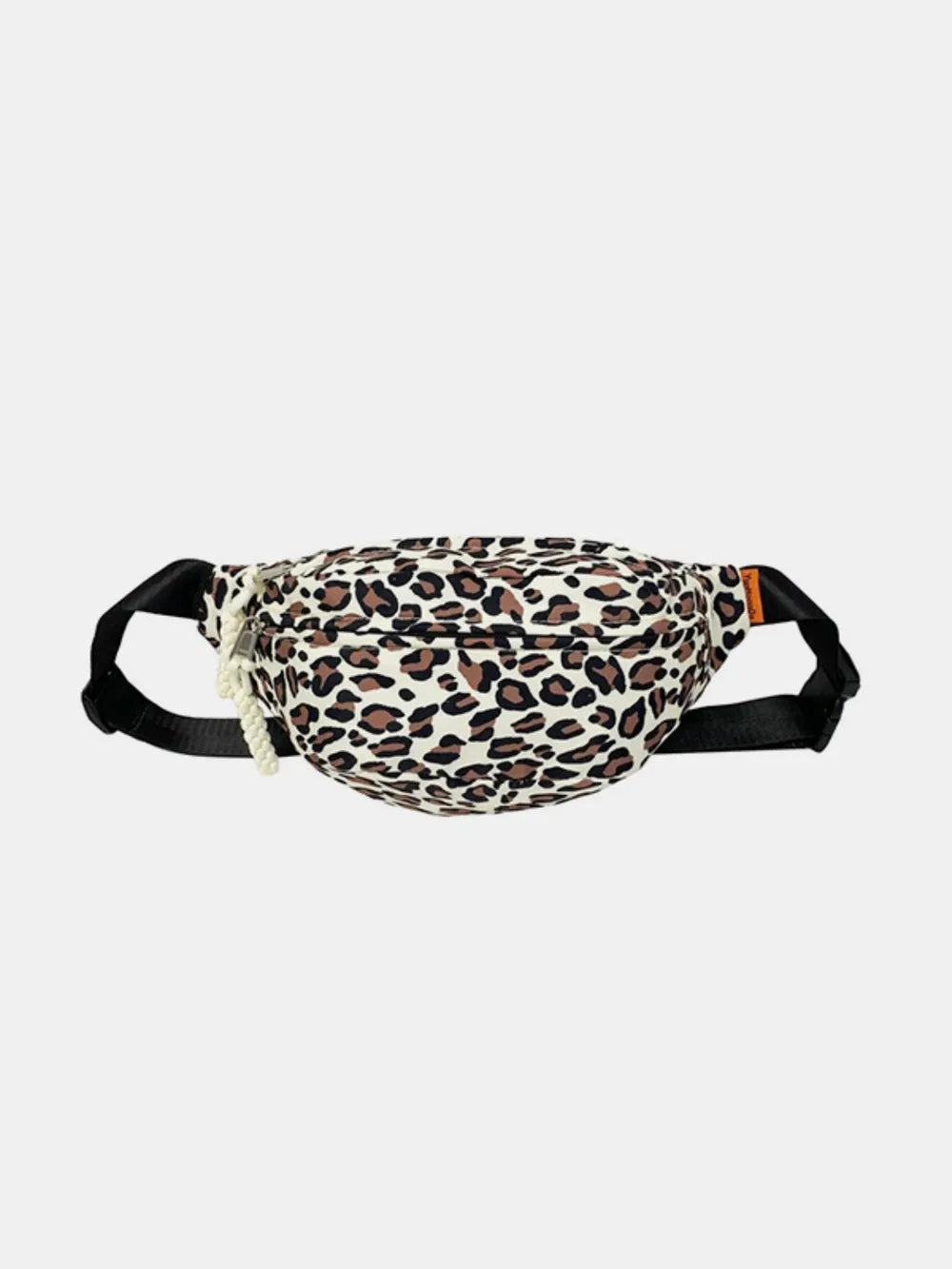 Leopard Print Nylon Crossbody Bag with Adjustable Strap - Gloss & Grit
