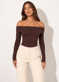 Mara Off-Shoulder Long Sleeve Top