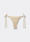 Calzedonia Gold Waves Tie Sides Brazilian Bikini Bottoms