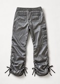 Express Metallic Ruched Cargo Pants
