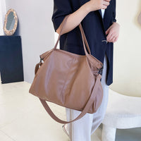 Women’s Large Soft PU Shoulder Tote Bag Crossbody Carryall Purse for Work Travel