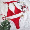 Sola Embellished Triangle Bikini Set