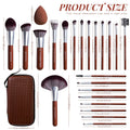 22-Piece Makeup Brush Set with Sponges & Case