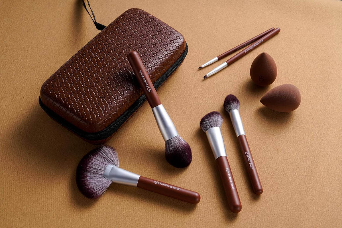 22-Piece Makeup Brush Set with Sponges & Case