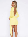 Arielle Open-Back Mini Dress