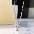 Sterling Silver Zircon Pendant Necklace for Layered Shine - Gloss & Grit