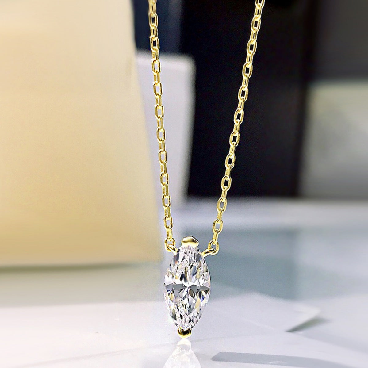 Sterling Silver Zircon Pendant Necklace for Layered Shine - Gloss & Grit