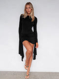 Arielle Open-Back Mini Dress