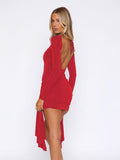Arielle Open-Back Mini Dress