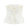 Ivory Corset Top & Mini Skirt Set