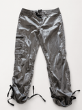 Express Metallic Ruched Cargo Pants