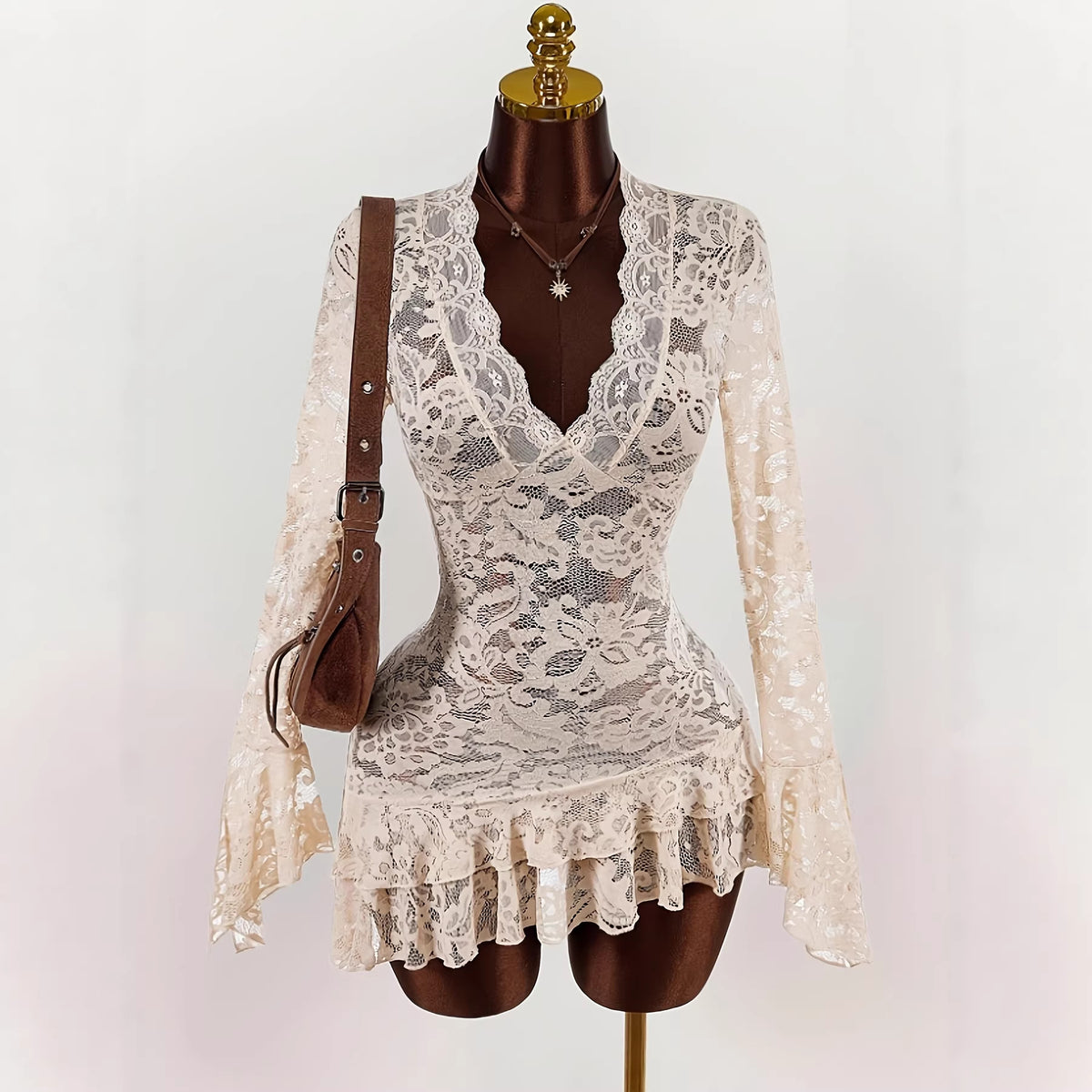 Serena Lace Asymmetrical Top