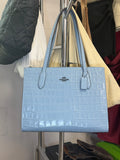 Coach Nina Croc-Embossed Tote & Wallet Set in Cornflower Blue – product image 12