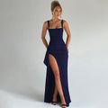 Square Neck High Slit Maxi Dress - Gloss & Grit