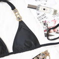Sola Embellished Triangle Bikini Set