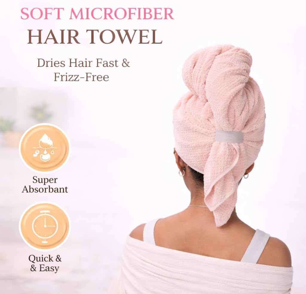 Moogra Beauty Spa Headband & Hair Towel Bundle