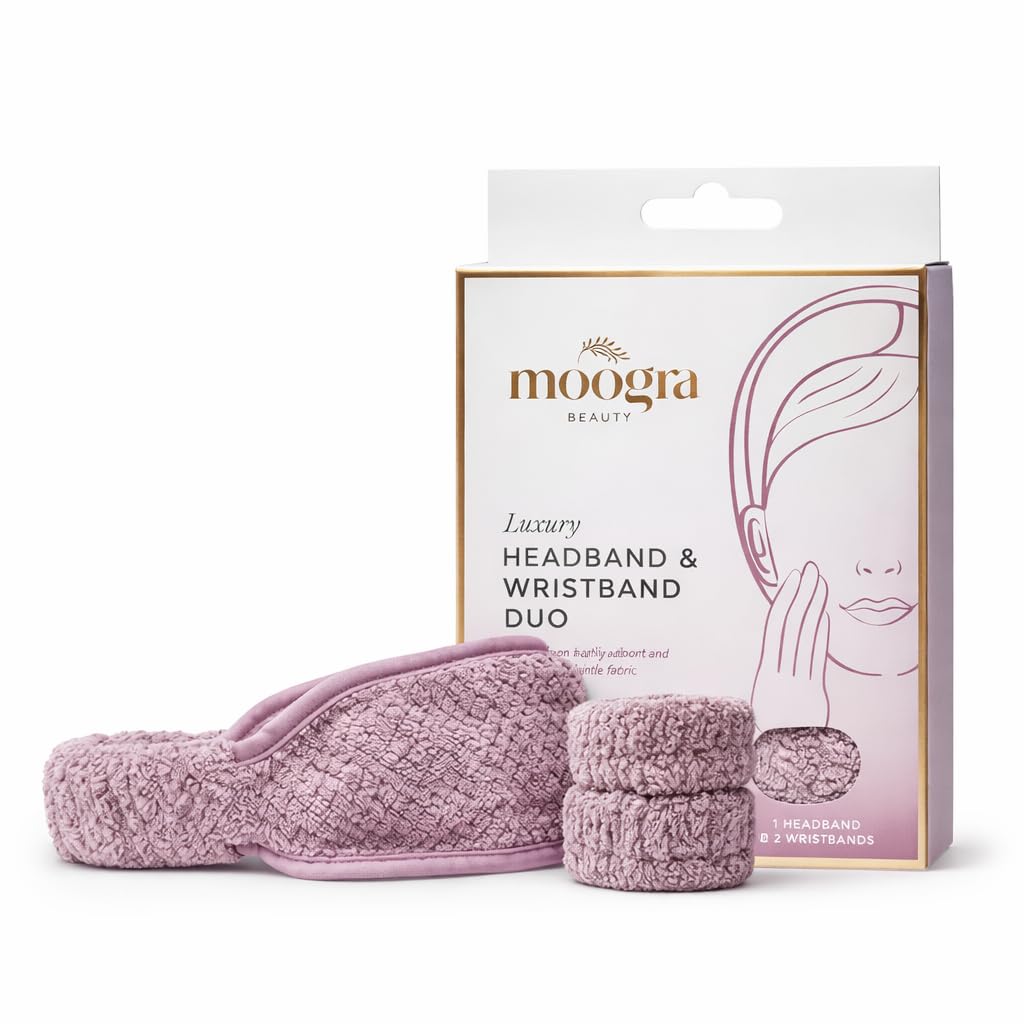 Moogra Beauty Spa Headband & Hair Towel Bundle