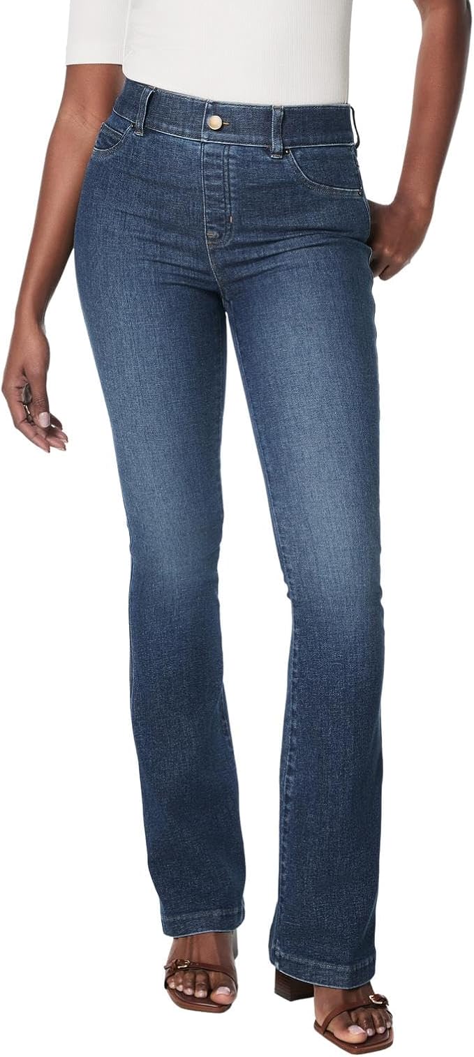 SPANX Original EveryWear Flare Jeans High-Rise Authentic Blue
